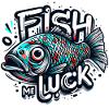 Fish me luck fishing poker gift