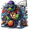Basketball Turtle Sunglasses Graffiti