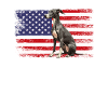 whippet dog American Flag