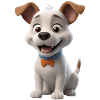 Dear puppy with bow tie