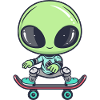 Skater Alien