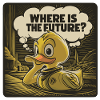 Canard en plastique jaune réfléchi