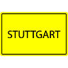 City sign Stuttgart
