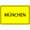 City sign Munich