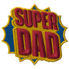 Super papa lettrage brodé