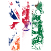 Royaume-Uni Inde Drapeau et crânes
