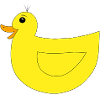Cute and happy duck