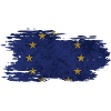 Europe - National Flag, Brush Effect