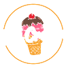 Eis Süßigkeiten Geschmack