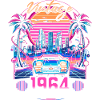 Synthwave Retro 60eme Anniversaire 1964