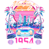 Synthwave Retro 70eme Anniversaire 1954