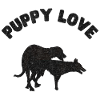 Puppy Love Black Grunge