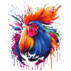 A proud rooster