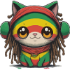 Chat Kawaii drôle
