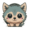 Cute wolf