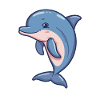 Delfin Kawaii für KInder
