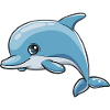Dauphin Kawaii pour les enfants