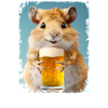 Délicieuse gerbille de bière
