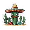 Cactus Fiesta Mexican Holiday Funny