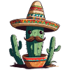 Cactus Fiesta Mexican Holiday Funny