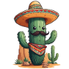 Cactus Fiesta Mexican Holiday Funny