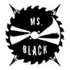 Ms. Black Saw Blade Logo