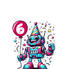 Robot 6eme Anniversaire Enfant 6 Ans