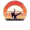 Retro Sunset Dancing Dance Dancer