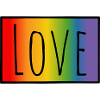 CSD Tshirt Regenbogen Love