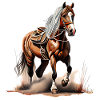 A cowboy horse