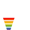 Chemise LGBT Regenbogen love blanc