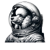 Poodle Astronaut Space Adventure