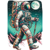 Astronaut hiker