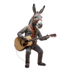 Graue Esel-Gitarre