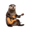 Groundhog Guitar Otter