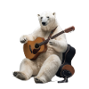 White Polar Bear Guitar