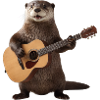 Groundhog Otter Guitar