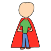 Hero, Man, Symbol, Human