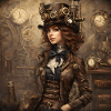"Steampunk Lady" T-shirt