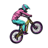 Mountain biker