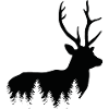 Hunter, Mountaineer, Hiker, Deer