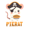 Rat pirate avec gâteau