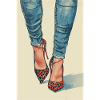 Leo Heels and Jeans | AI