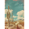 Cacti in the Desert | AI