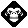 Gorilla teeth logo