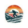 Retro Snowboarding Winter Snow Snowboard