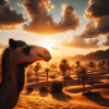 camel in a desert A2
