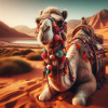 camel in a desert A1