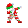 Dabbing Santa Weihnachtsmann