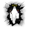 Minuit Saint- Fantôme Halloween Effrayant